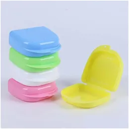 Other Housekeeping Organization Customizable Plastic Denture Box High Quality Muti Color Dental Guard Case Orthodontic Retainer Small Otoqg