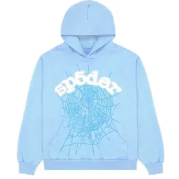 Spethirt Mens Hoodies 2024 Sky Blue SP5der Men Women 1 Hip Hop Young Thug Spider Spider World Wide Pullover