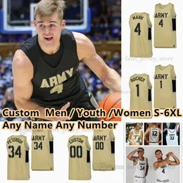 S-6XL Exército Black Knights College Basketball 4 Josh Scovens Jerseys 54 Abe Johnson 2 Ryan Curry 36 TJ Pequeno 31 Blake Barker 34 Charlie Peterson Jared Cross Jackson Mayo