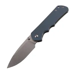 A0221 Składanie noża AUS10 Satin Drop Point Blade CNC TC4 TITANIUM STOFN BALL BALL NARVE EDC