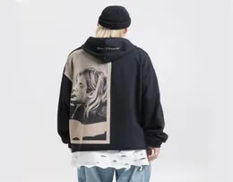 Nagri Kurt Cobain Print Hoodies 남자 힙합 캐주얼 펑크 록 풀오버 후드 셔츠 스트리트웨어 패션 까마귀 탑 Y2011239886814