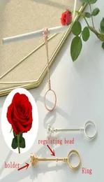Anello portasigarette retrò con fiore rosa da donna da uomo039s con clip per gioielli da festa, regalo per amanti4392829