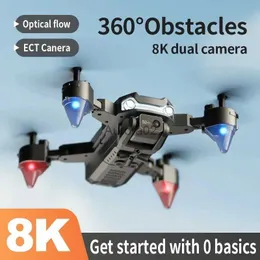 Drohnen 8K Dual Kamera Hindernisvermeidung Dron Spielzeug UAV 5G Professionelle Luftfotografie Flugzeug Intelligente Q2 Pro Drohne YQ240217