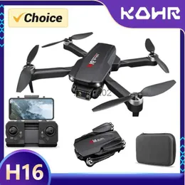 DRONES TOSR NEW DRONE H16 GPS Professional Dual Camera Laser Hinder Undvikande Dron Quadcopter Brushless Aerial Photography RC Toy YQ240217