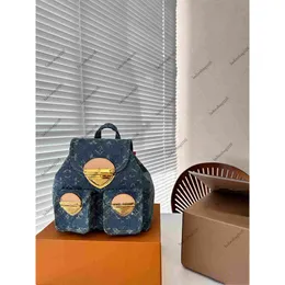 Styl plecakowy luksusowy nowy dżinsowy plecak dla kobiet szkolna torba mody torby na ramię designerka torebka plecakowa