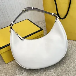 7A Designer Bags Graphy Underarm Bag Top Quality Crescent Bag Dumpling Bun 8879 Metal Big Letters Handbag Fashion Classic Womens äkta läder Retro Custom Made Made