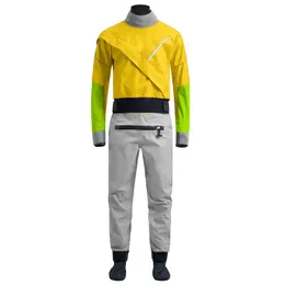 Kayak Dry Suit for Men 3layer Waterproof Fabric Drysuit With Latex on Neck and Wrist White Water River Pending 240131