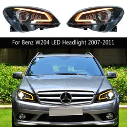 Auto Zubehör Tagfahrlicht Streamer Blinker Für Mercedes Benz W204 LED Scheinwerfer Montage 07-11 Auto Teile Kopf lampe