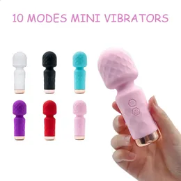 Mini Magic Wand Vibrators For Women Clitoris Stimulator AV Stick G SPOT MASSAGER Kvinnlig Masturbator Sex Toys For Woman 240129