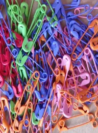 1000 pcs colorful steel safety pin for Jewelry charms hang tags DIY craft in 23mm long9840185