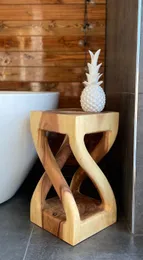 деревянная табуретка - элегантный деревянный столик (50х28х28см) - деревянный табурет из массива суара - деревянный приставной столик ручной работы