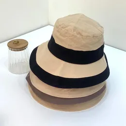 Berets ommmayby ​​2024 luksusowy letni oddychający brzeg oddychający czapka na świeżym powietrzu i pieczona bawełniana tkanina bawełniana rybak
