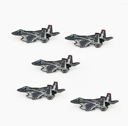 Brooches LOTS 5pcs F15 Fighter Aeroplane Aircraft Pilot Lapel Pin Badge F-15 Military Fans Gifts Jewelry 4 X 1.5 CM