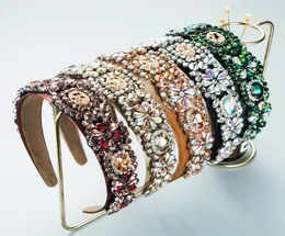 Buntes Edelstein-Barock-Stirnband, Vintage-Strass-Kopfband, voller Kristall-Haarschmuck, Diamant-Kristall-Haarbänder für Frauen2528397