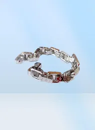 Designer de luxo jóias pulseira mens monograma cores corrente bijoux de crateurs luxe femmes pulseiras20556259758271