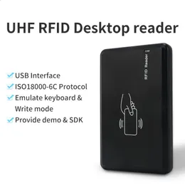 UHF RFID 860960MHZ ISO1800063 EPC C1GEN2 리더 및 작가 카드 인코딩 미니 USB 인터 펜스 240123
