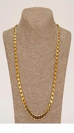 P Classic Cuban Link Chain Necklace Bracelet Set Fine 18k Real Solid Gold Filled Fashion Men Women 039 S Jewelry Accessories Pe2488086