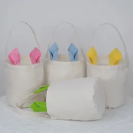 10pc New Easter Rabbit Handbag Rabbit Basket Basy Party Party Gift Box Packaging Candy Bag Diy Holiday Party Supplies 240218