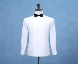 New Fashion Groom Tuxedos Shirts Tailcoat Shirt White Black Red Men Wedding Shirts Formal Occasion Men Dress Shirts High Quality4137068