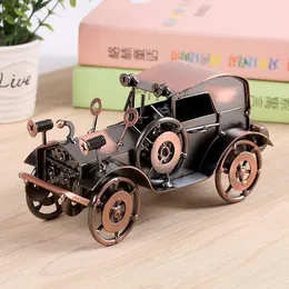 Metal ferro forjado clássico carro modelo casa decoração interior estante loja de roupas balcão barra 240131