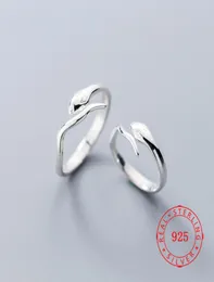 Trendiger Tierring-Schmuck, verstellbar, 925er Sterlingsilber, Großhandel, handgefertigter Damen-Brautschmuck, Freund-Schlangenringe7841898