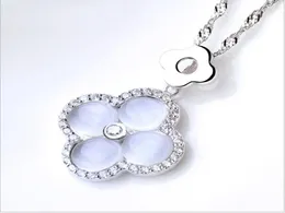 Valentine039s Day Prezenty Najwyższej jakości srebrne srebrne wisiorki z cyrkonu sześcienne s925 srebrne naszyjniki srebrne biżuterię Supli1646160