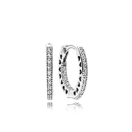 Hoop & Huggie 925 Sterling Sier Cz Diamond Earring With Original Box Fit Eternal Jewelry Hoop Women Wedding Gift Earrings Top Drop De Dhjc3