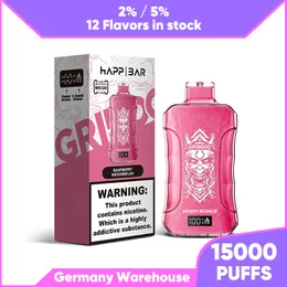 Crystal Vaper Puff 15000 Puff 12000 Vape Puff 12.000 Einweg-Vaper, 15.000 Puffs, Einweg-Vaper, vorgefüllt, auswechselbar, 12 Geschmacksrichtungen