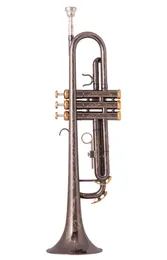 Nuova vendita professionale TR210S tromba in Sib nichel nero placcato oro giallo strumenti in ottone tromba in Sib popolare argento musicale