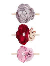 INS princess flower baby headbands pearl floral newborn headband princess girls headbands baby girls hair accessories kids head ba3664492