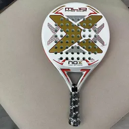 Padel Tennis Racket 3K 12K 18Kファイバーグラスファイバーラフな表面高バランスEVAソフトメモリパドル240122