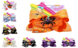 7inch Big Bow Hairpin Halloween Hairbows Pumpkin Ghost Spider Horror Hairpin Girls Hair Clips Baby Barrettes Party HairBoutiq9053991