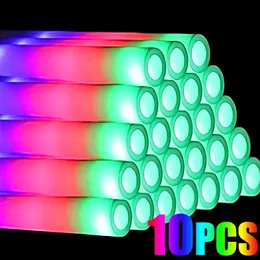 1051Pcs Led Luminous Sticks Party Rave Foam Glow Stick RGB Fluorescent Dark Light for Bar Wedding Birthday Festival Supplies 240122