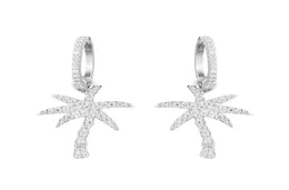 925 Gümüş Moda Basit Kadınlar Hindistan Cevizi Palmiye Ağacı Dangle Küpe Damla Küpe Yaz Tatil Hawaii Küpe Mücevher Engl5363573