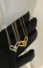 T Necklace u clavicle chain women fashion niche design net red line terms double ring Hardwear series Luxurys Designers jewelry3758825