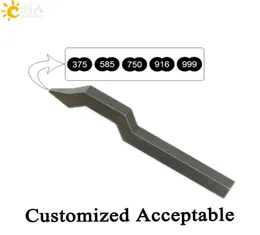 CSJA 375 585 750 916 999 Gold Silver Ring Bracelet Women Men Jewellery Making Tool Mark Stamp Customize Logo Metal Steel Mold E2582081241