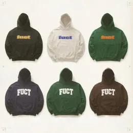 FUCT Oversize Lose Casual Männer Hoodie Mode Hohe Qualität Langarm Mit Kapuze Sweatshirt Y2k Harajuku Streetwear Trainingsanzug 240123