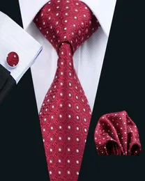 Fast Tie Set Marron White Dot Silk Mens Pocket Square Classic Silk Jacquard Woven Wedding Business Casual Slips N10183577624