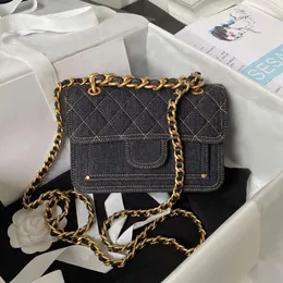 10a Top Quality Chain Bag Designer Bag 22S 19cm Cowboy Crossbody Bags Lady Shoulder Bag With Box C537