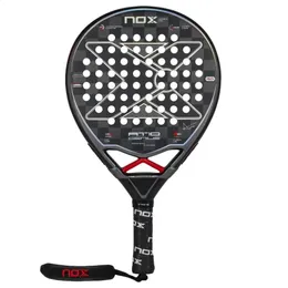 Nox at10 gênio agustin tapia padel raquete de tênis 3k fibra carbono com eva memória macia paddle superfície potência alto equilíbrio 240122