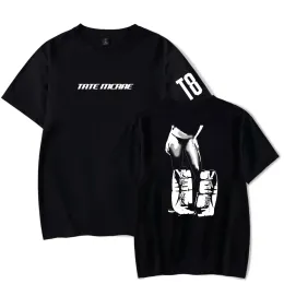 Tate McRae Think Later Sempleeve TeeアルバムツアーマーチメンズファッションカジュアルTシャツHARAJUKU TOPS