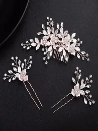 Double Rhinestone Hair Comb Bridal Headband Wedding Hair Accessories Crystal Rhinestone Comb Hairband Wedding Jewelry9856481