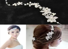 Cheap Fashion Wedding Bridal Headpiece Hair Accessories With Pearl Bridal Crowns and Tiaras Head Jewelry Rhinestone Bridal Tiara5934249