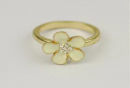 Fashion accessories18K gold platedsmall flower daisy punk mini midi ring jewelry for women men gift4815725