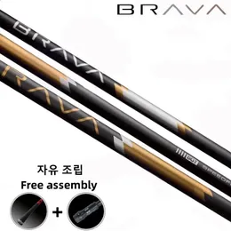 Golfförare Shaft BGT Brava Black Technology RS Flex Graphite Shaft Wood Shafts Free Montering Hylsa och grepp 240124