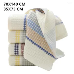 Towel Thickened Cotton Bath Premium Striped Waffle Adult Kids Home Absorbent Soft