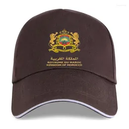 قبعات الكرة الصيفية الجدة الكرتون مملكة المغرب Royaume du Maroc القياسية Cap Cap Black