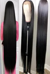 1040Inch Long Straight Perruque Cheveux Humain Wigs Brazilian Remy Hair 13x4 Glueless Lace Front Human Plucked97476199779618