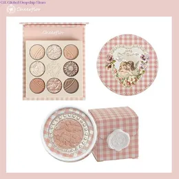 Cheerflor Angel Relief Makeup Set Eyeshadow Plate أصلي Blush Eye Shadow Pans Kit240129