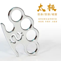 Finger Tiger Metal Designer Four Self Defense Device Hand Supporter Fist Buckle Ring Wolf Outdoor Equipment S7JE
